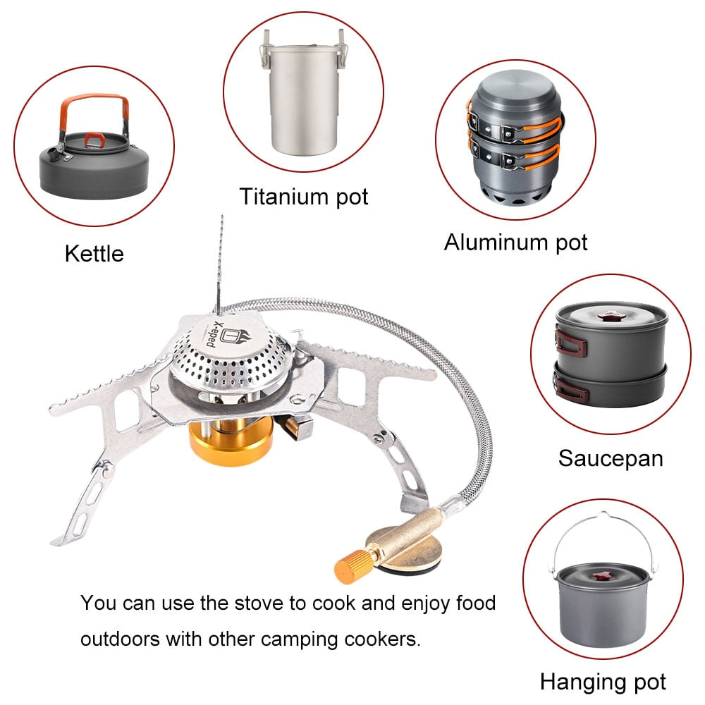 Camping Gas Stove Portable Folding Outdoor Backpacking Equipment