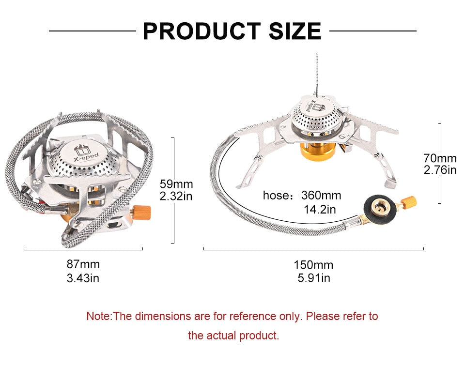 Camping Gas Stove Portable Folding Outdoor Backpacking Equipment