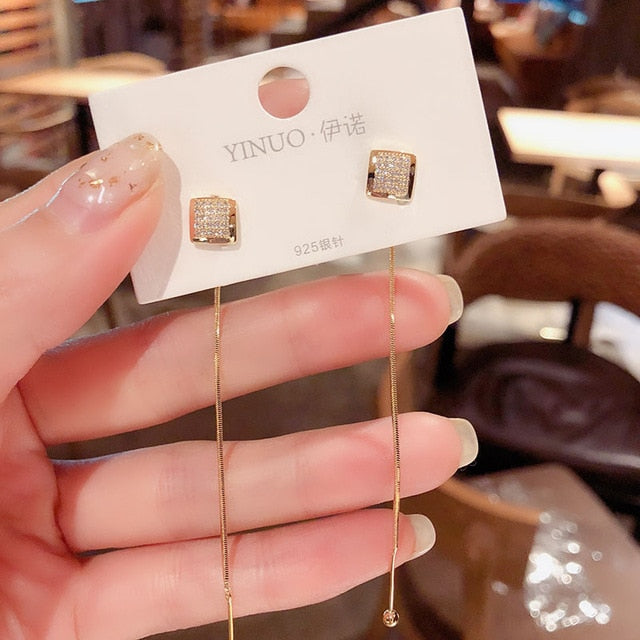 Moon - Star - Flower - Humming Bird - Long Style Earrings