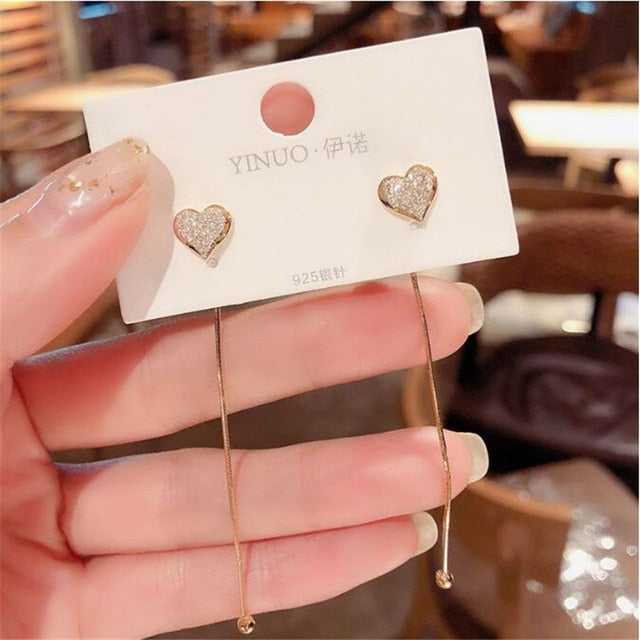 Moon - Star - Flower - Humming Bird - Long Style Earrings