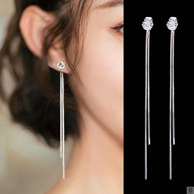Moon - Star - Flower - Humming Bird - Long Style Earrings
