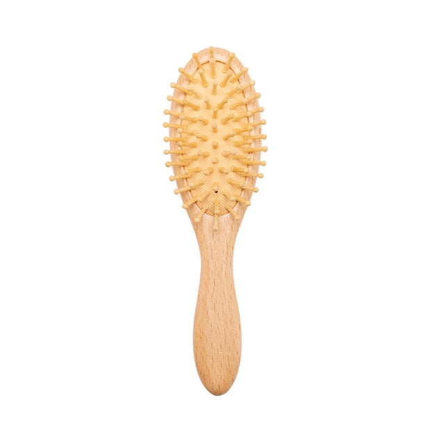 Natural Wooden Soft Hair Brush for NewBorn