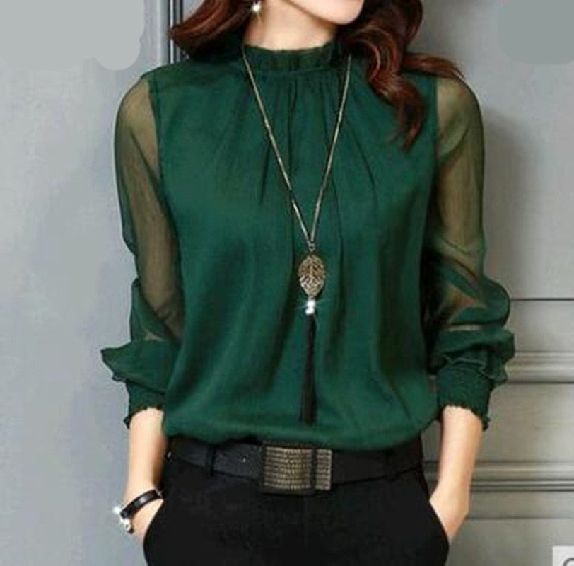 Chiffon Long Sleeve Blouse