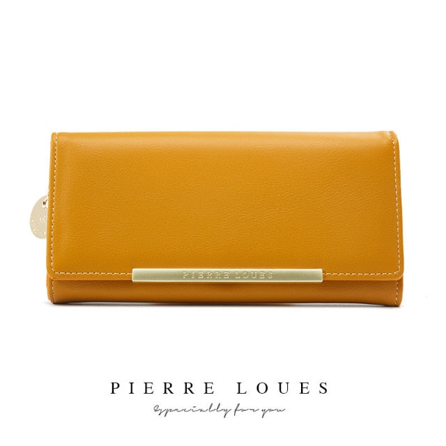 Multiple Color Luxury Leather Card Holder Wallet | Long Clutch