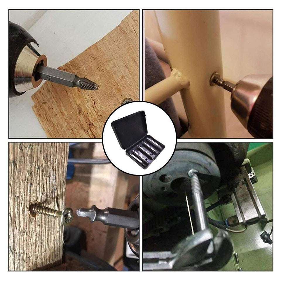 NINDEJIN 4/5/6pcs Damaged Screw Extractor