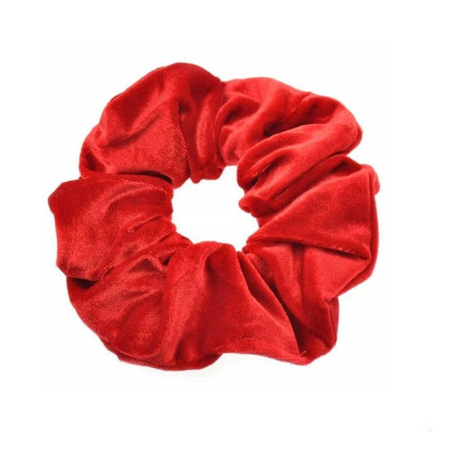 3PCS/1PC Vintage Velvet/Silk Scrunchies