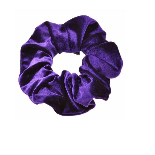 3PCS/1PC Vintage Velvet/Silk Scrunchies