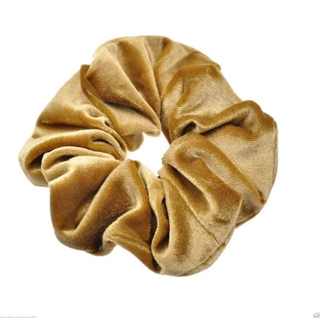 3PCS/1PC Vintage Velvet/Silk Scrunchies