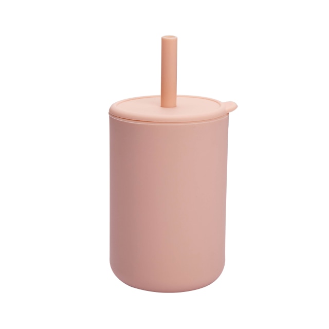 Silicone Cat Shaped Cup Learning Cup with Lid and Straw