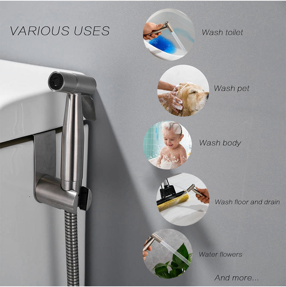 Stainless Steel Hand Bidet faucet for Bathroom