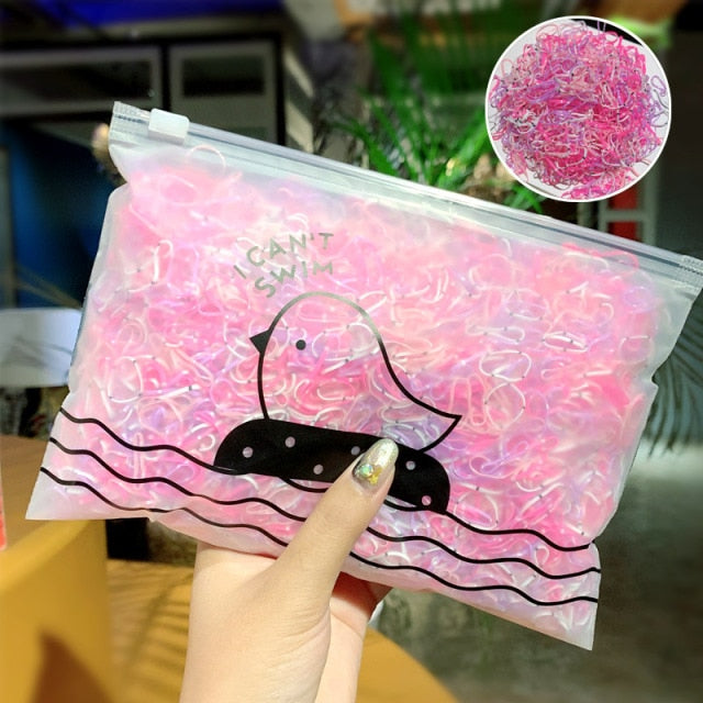 1000pcs/Pack Small Disposable Rubber Bands