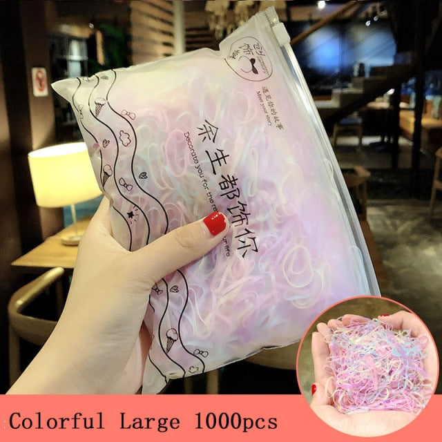 1000pcs/Pack Small Disposable Rubber Bands