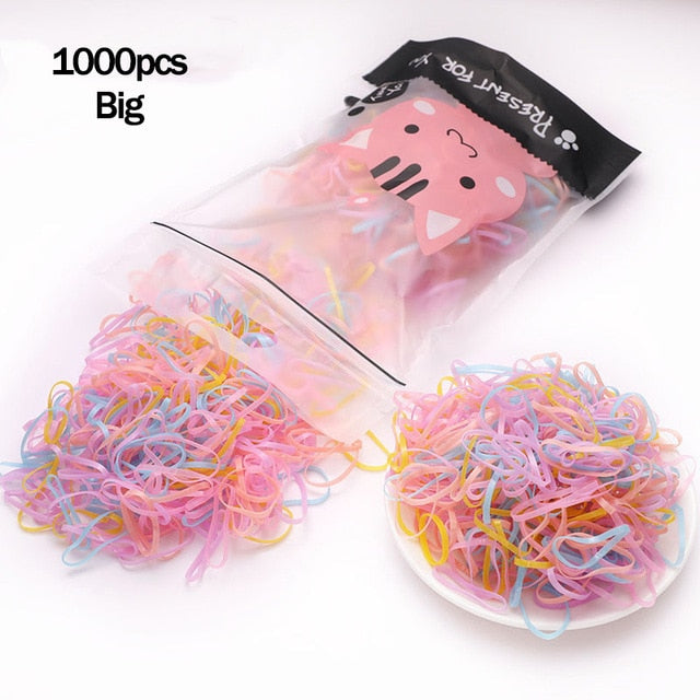 1000pcs/Pack Small Disposable Rubber Bands