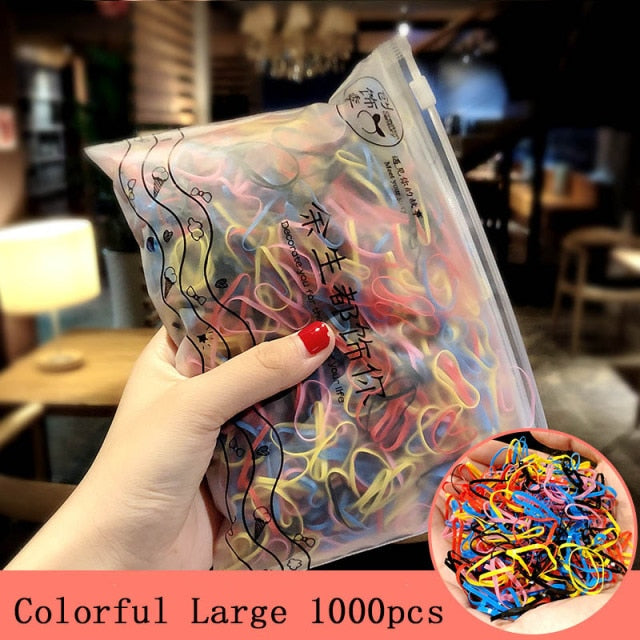 1000pcs/Pack Small Disposable Rubber Bands