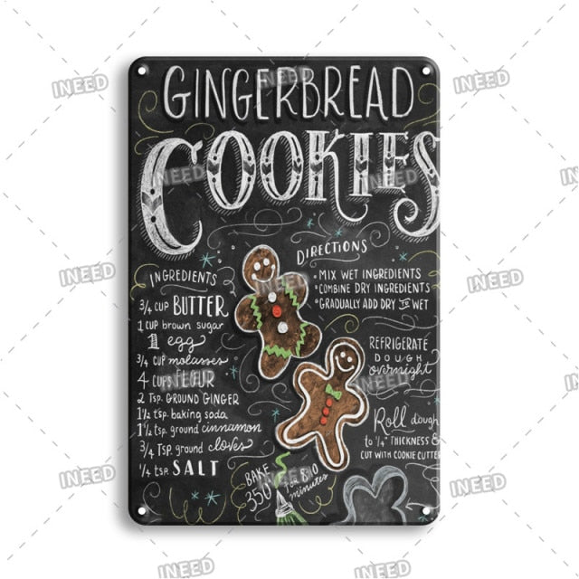 Delicate Cooking Metal Plate Tin Art