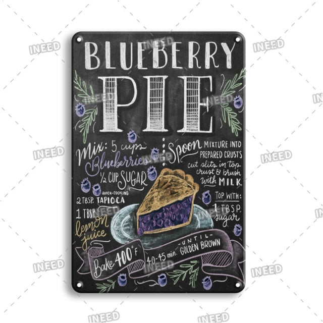 Delicate Cooking Metal Plate Tin Art