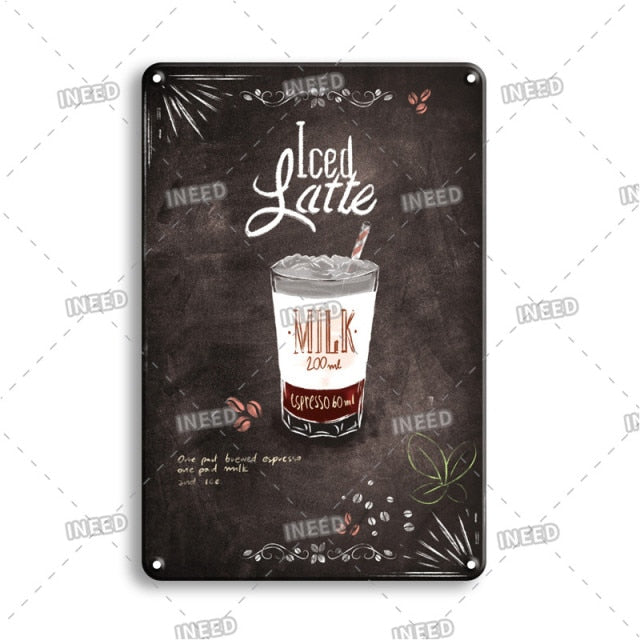 Delicate Cooking Metal Plate Tin Art