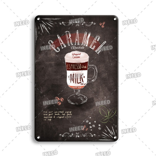 Delicate Cooking Metal Plate Tin Art