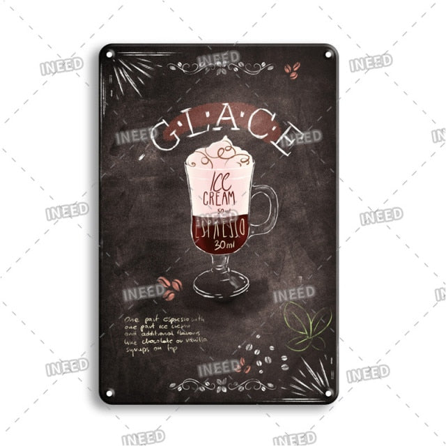 Delicate Cooking Metal Plate Tin Art