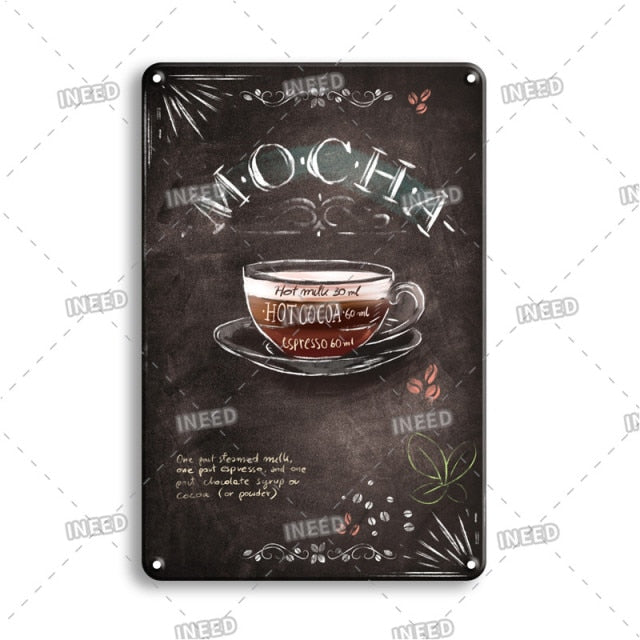 Delicate Cooking Metal Plate Tin Art