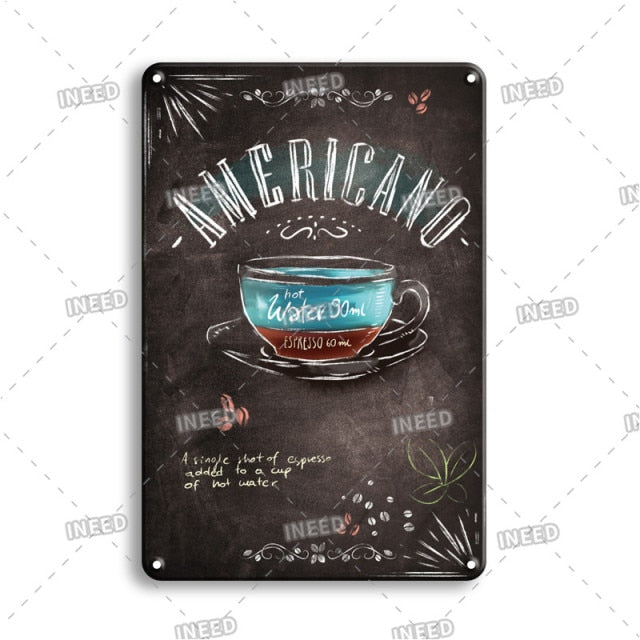 Delicate Cooking Metal Plate Tin Art