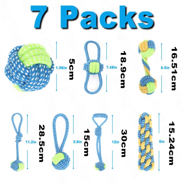 Various Sets of Dog Toys for Large and Small Dogs