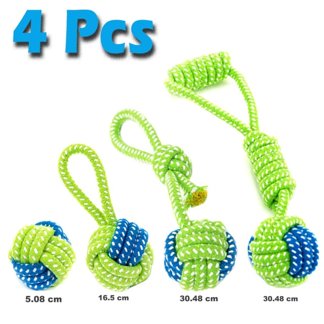 Various Sets of Dog Toys for Large and Small Dogs