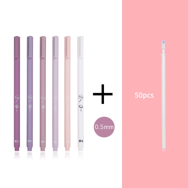 JIANWU 6pcs/set Gel Pens
