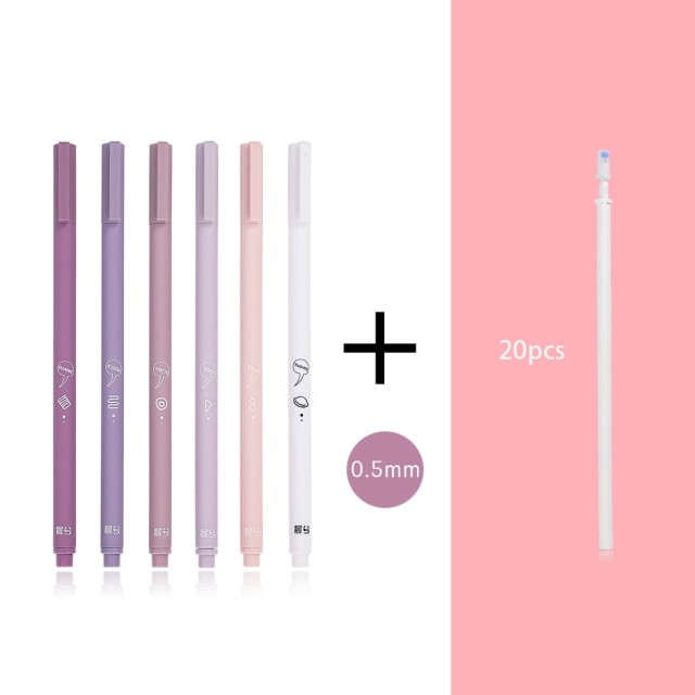 JIANWU 6pcs/set Gel Pens