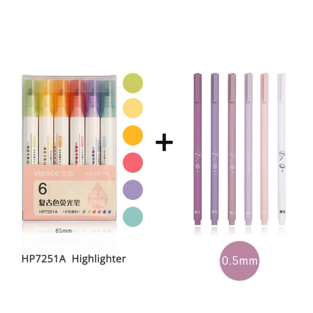 JIANWU 6pcs/set Gel Pens