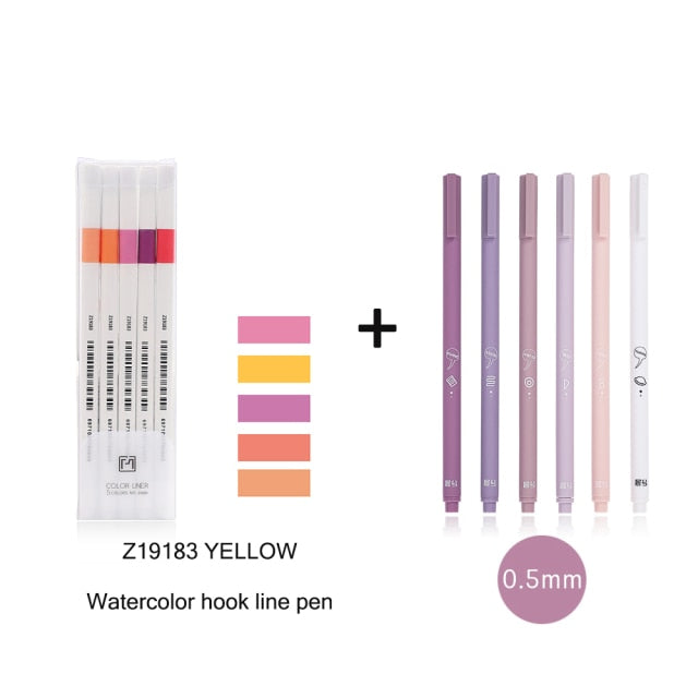 JIANWU 6pcs/set Gel Pens