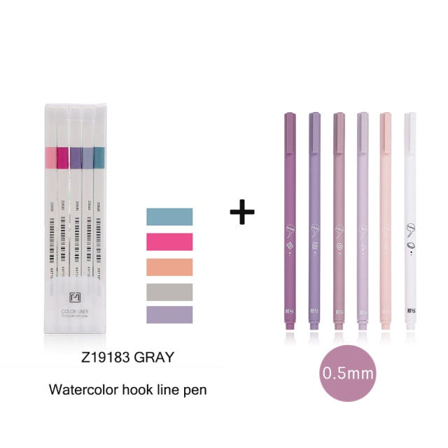 JIANWU 6pcs/set Gel Pens