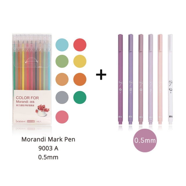 JIANWU 6pcs/set Gel Pens
