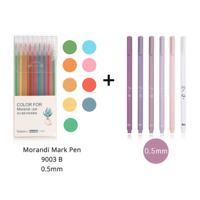 JIANWU 6pcs/set Gel Pens