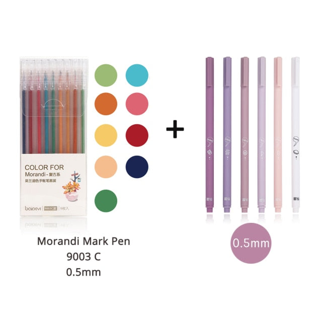 JIANWU 6pcs/set Gel Pens