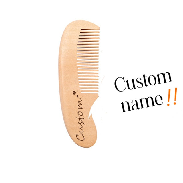 Natural Wooden Soft Hair Brush for NewBorn