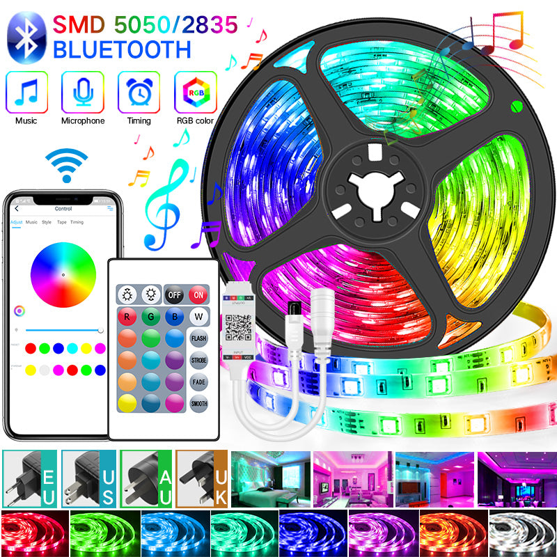 BESTOPE Bluetooth LED Strip Lights Flexible Ribbon Waterproof RGB LED Light