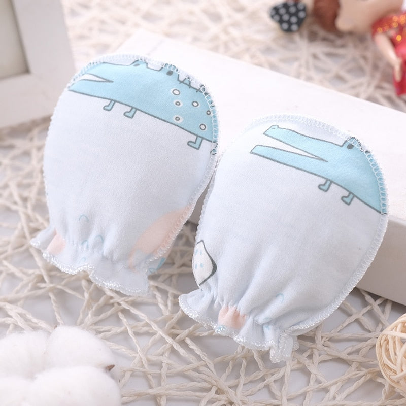100% Cotton Baby Anti Scratching Gloves