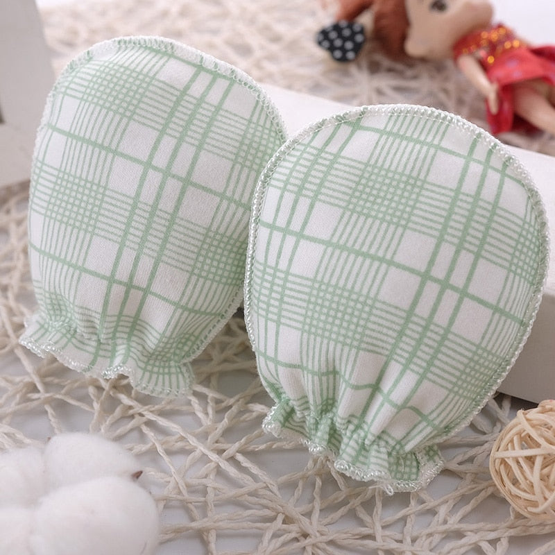 100% Cotton Baby Anti Scratching Gloves