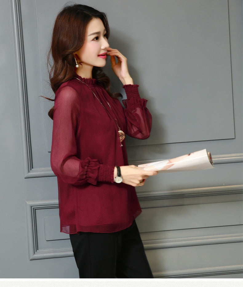 Chiffon Long Sleeve Blouse