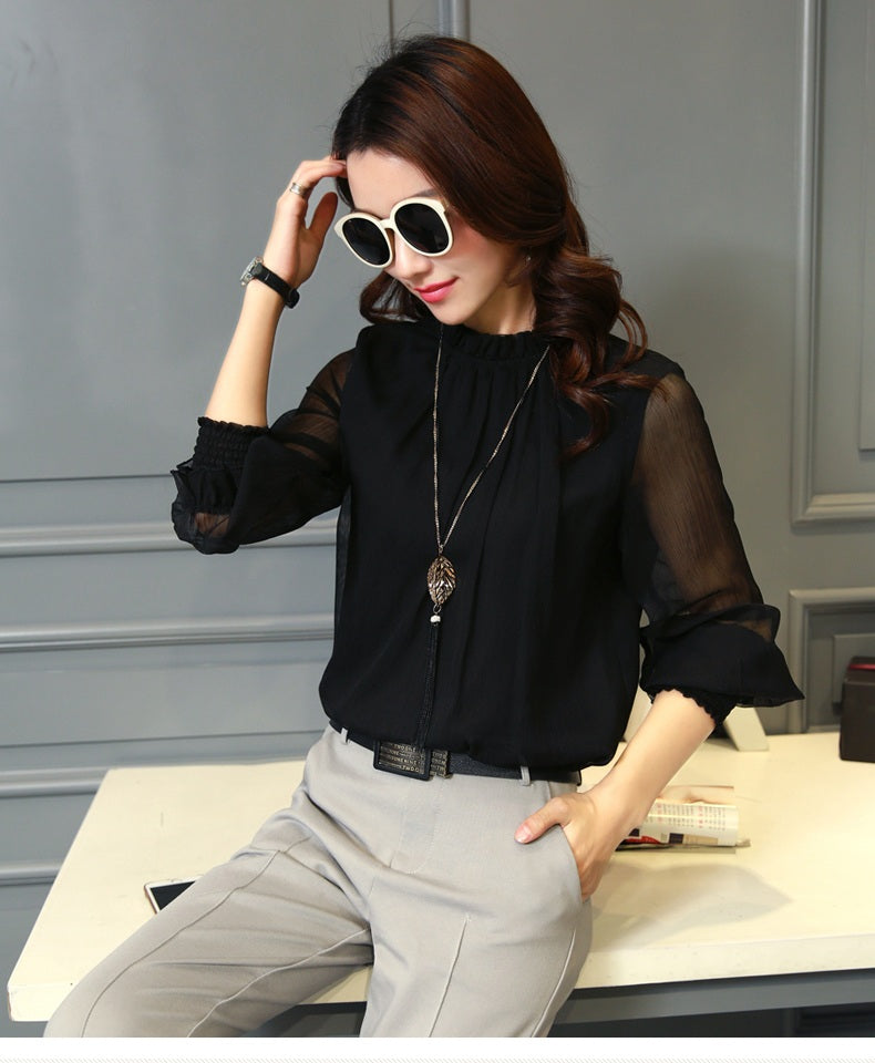 Chiffon Long Sleeve Blouse