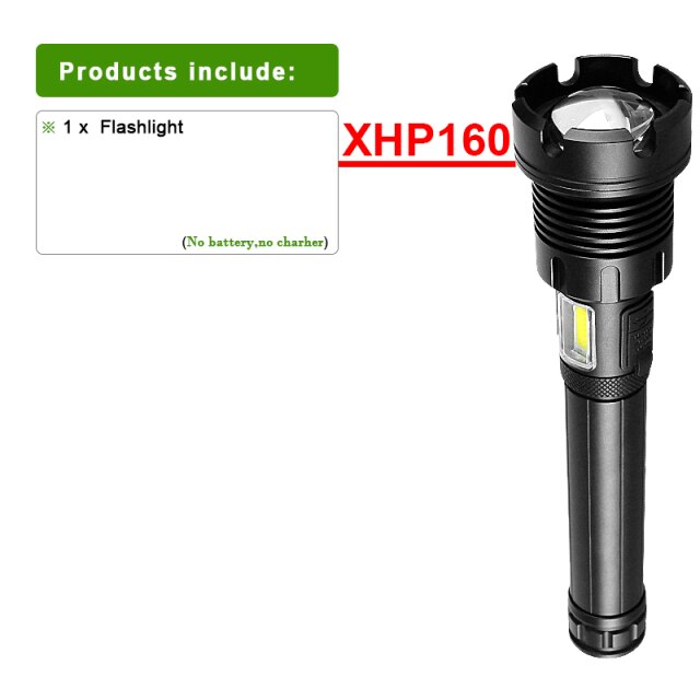 New XHP160 Most Powerful Led Flashlight