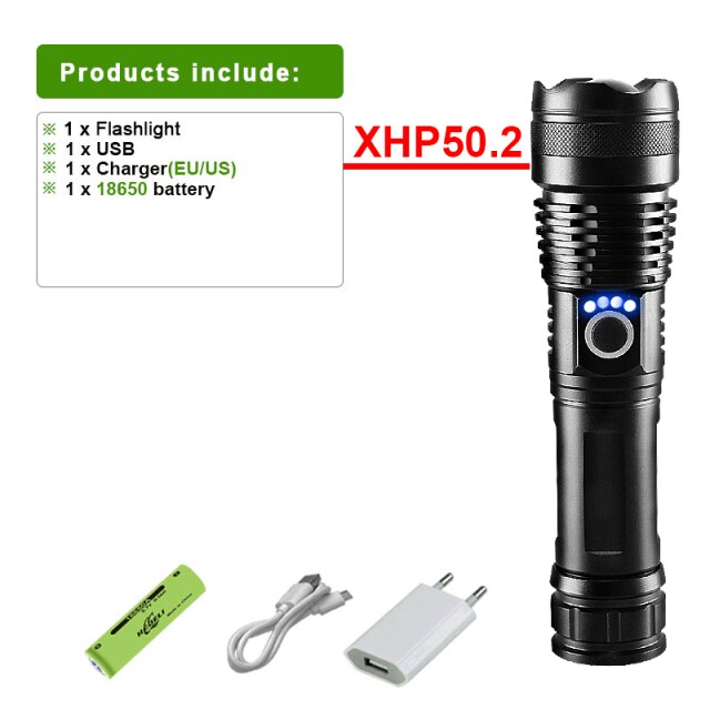 New XHP160 Most Powerful Led Flashlight