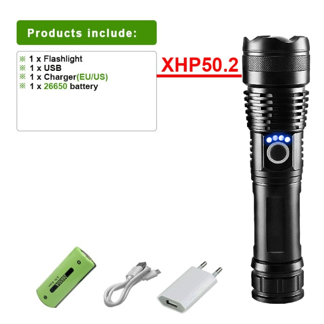 New XHP160 Most Powerful Led Flashlight