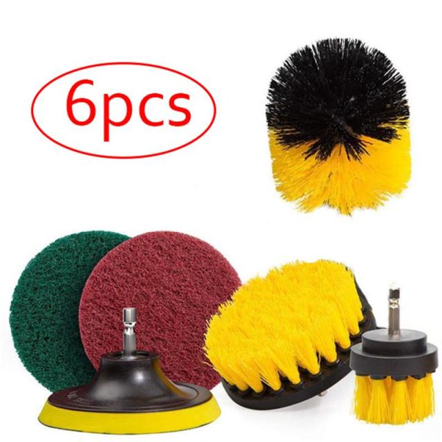 UNTIOR Drill Brush Attachment Set Power Scrubber