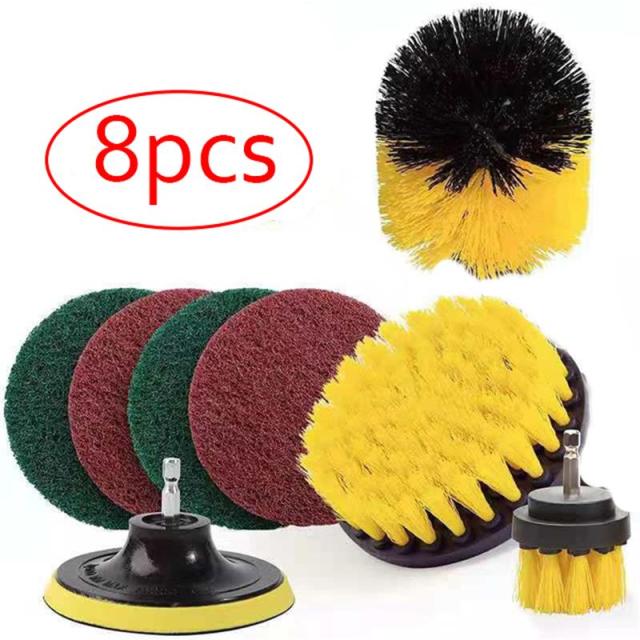 UNTIOR Drill Brush Attachment Set Power Scrubber