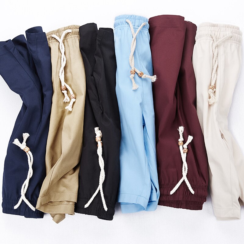 CARANFIER Summer Cotton Mens Shorts