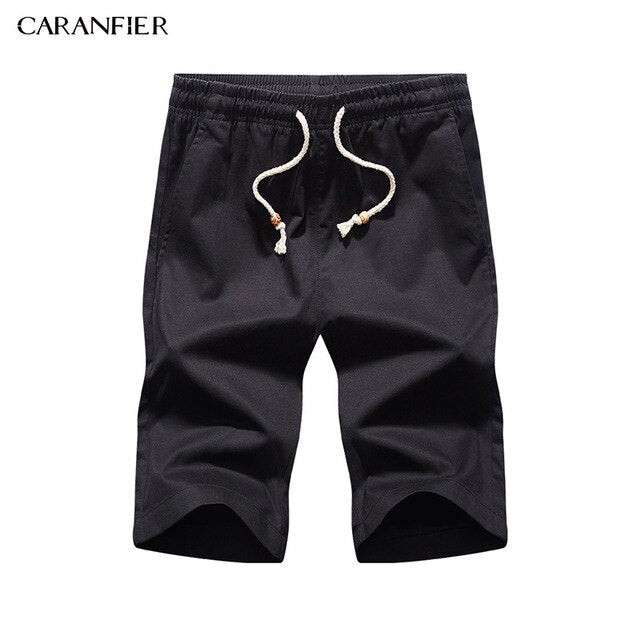 CARANFIER Summer Cotton Mens Shorts