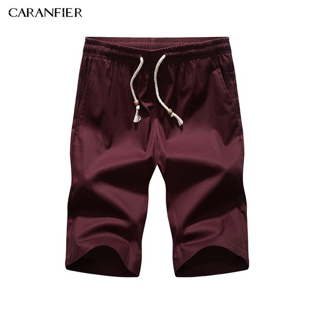 CARANFIER Summer Cotton Mens Shorts