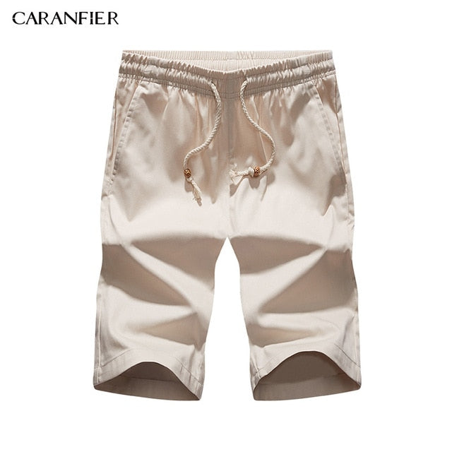 CARANFIER Summer Cotton Mens Shorts